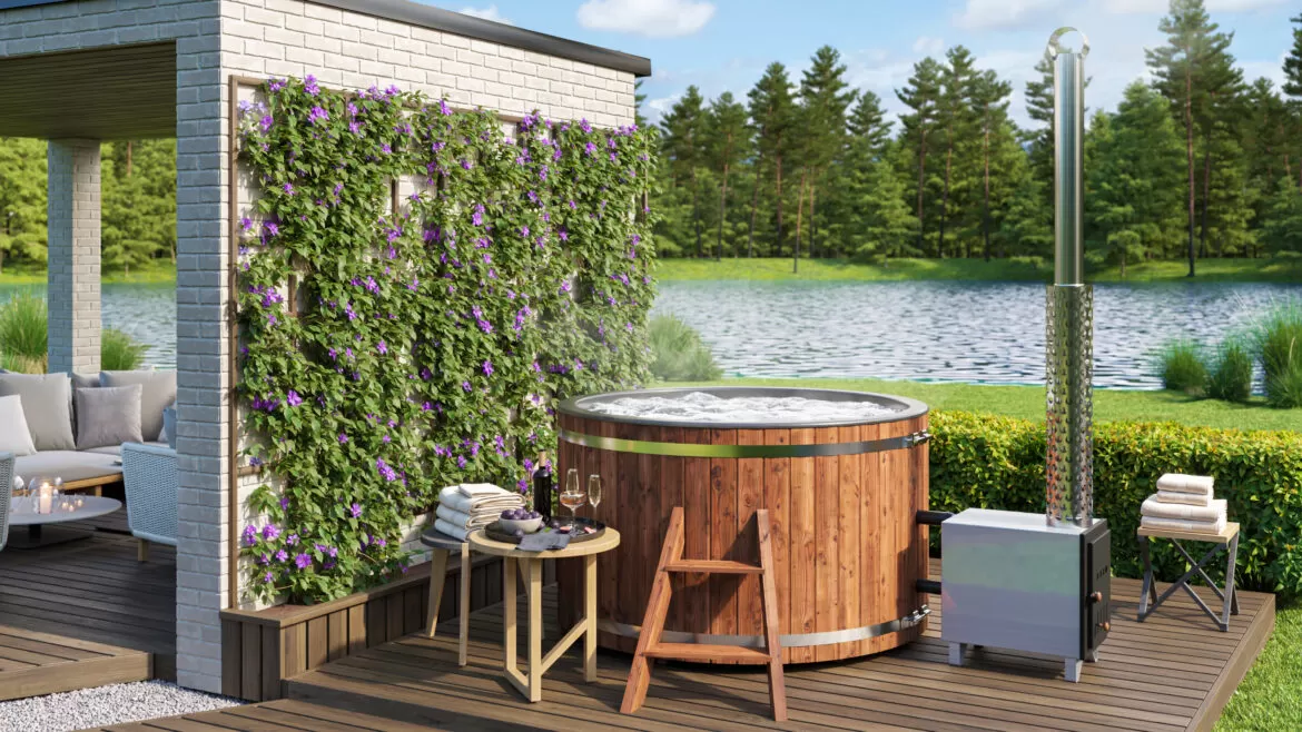 Sauna Sell Badefass (Hot Tub) Lux Basic ∅ 170 cm