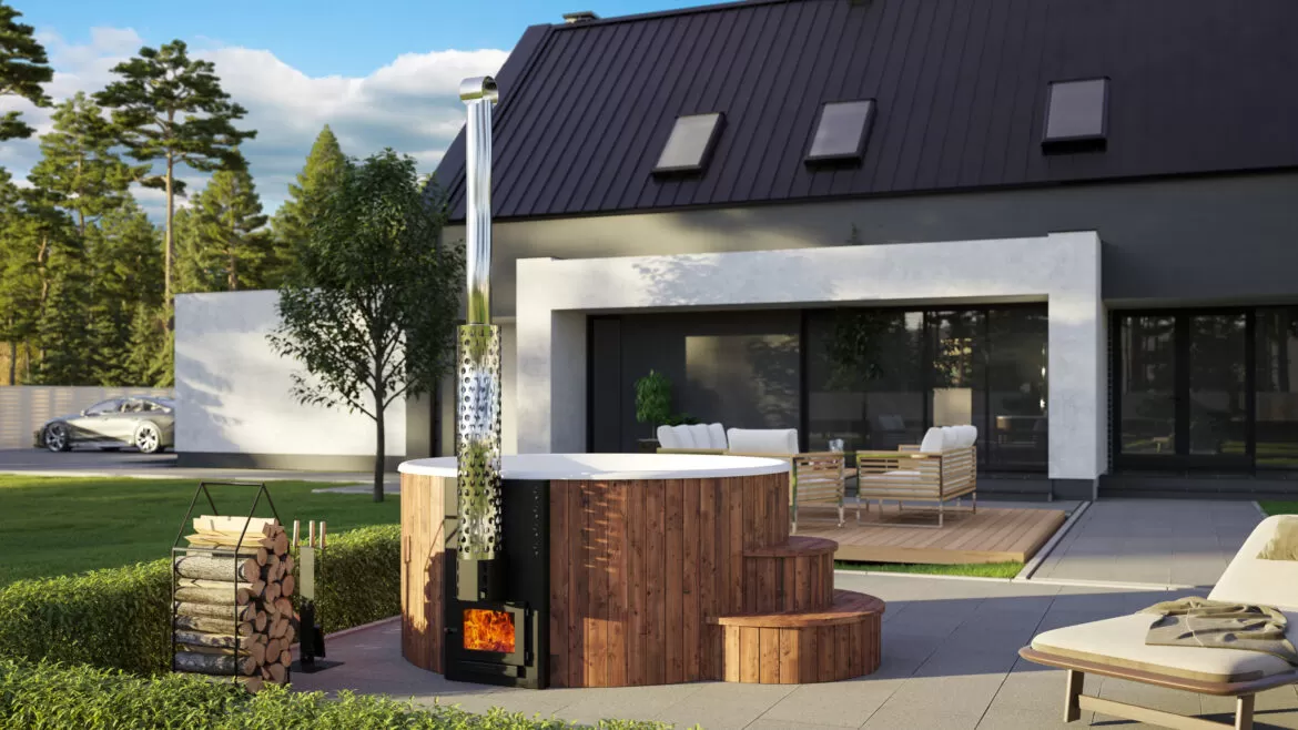 Sauna Sell Badefass (Hot Tub) Lux Premium ∅ 200 cm