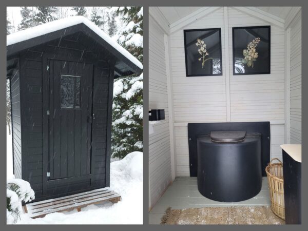 Komposttoilette XL für den Kleingarten – komplett mit Häuschen – Bild 8