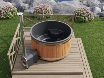 Premium Step In Hot Tub / Premium Badefass (8-10 Personen)