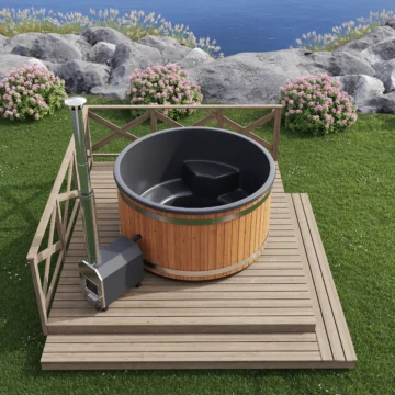 Premium Step In Hot Tub / Premium Badefass (8-10 Personen)