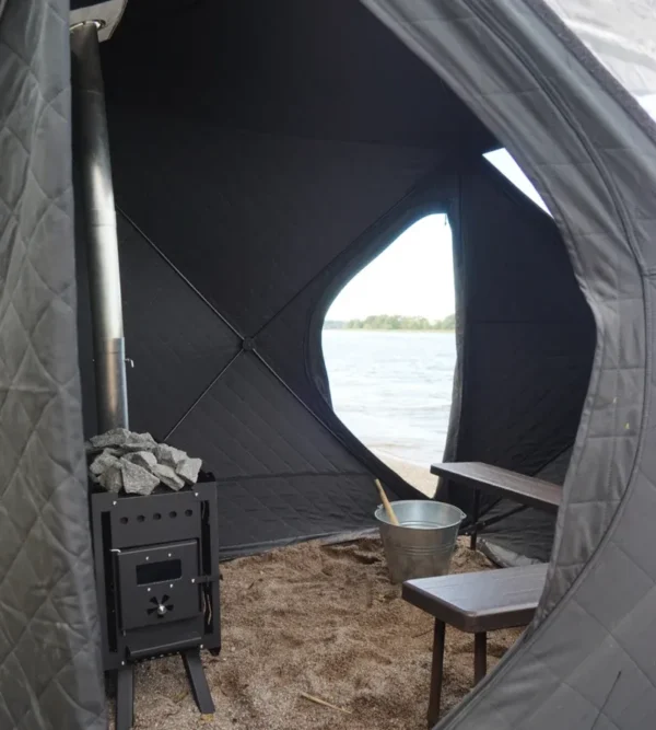 Zeltsauna "CUBE" aus Schweden – Bild 6