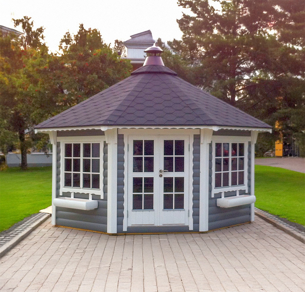 Gartenhaus Victoria 17 m² hexagonal – Bild 4