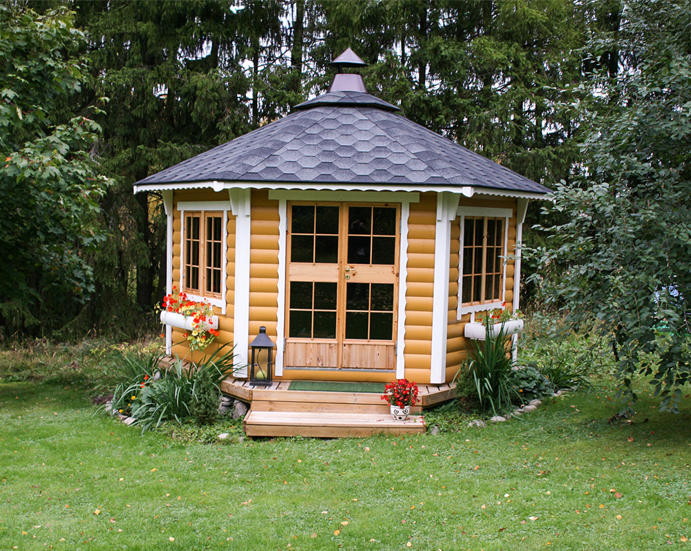 Gartenhaus Victoria 9m² hexagonal – Bild 14