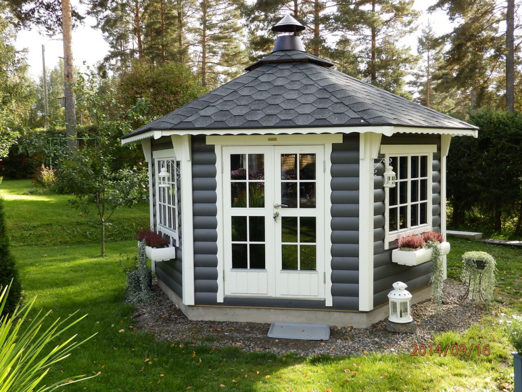 Gartenhaus Victoria 9m² hexagonal