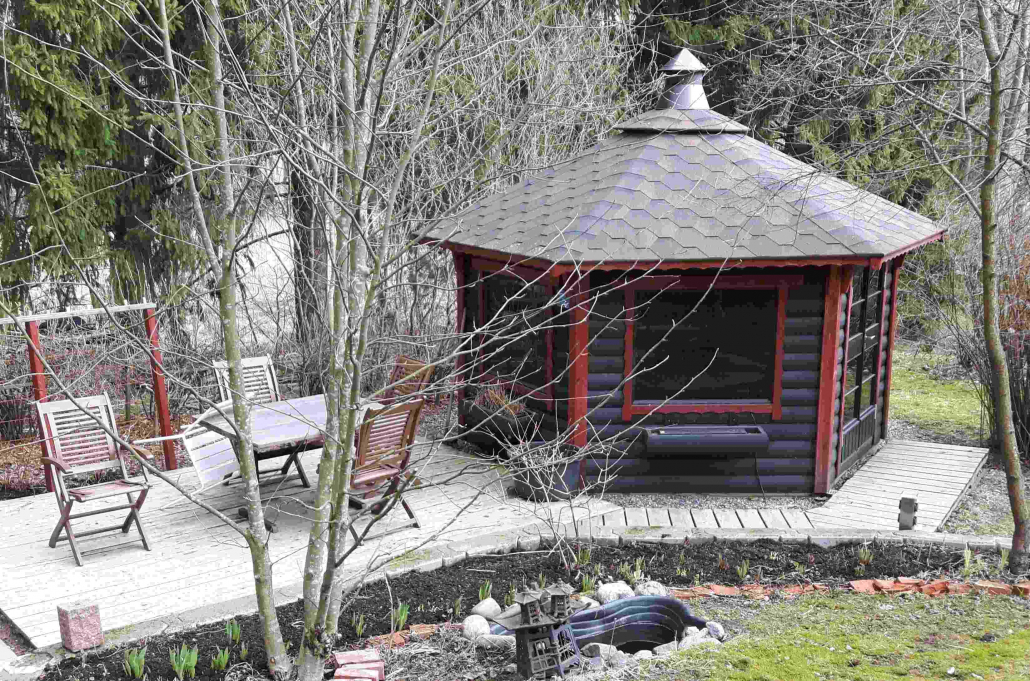 Gartenhaus Victoria 9m² hexagonal – Bild 11