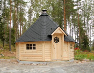 Kombi-Zweiraum-Saunakota "Björn" 17m²