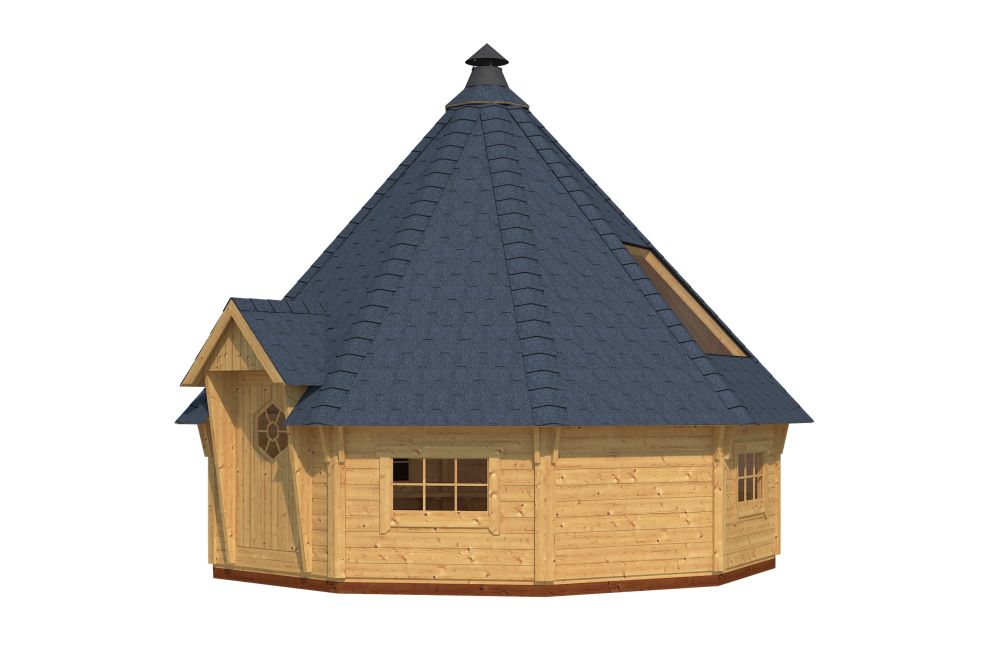Premium Grillhütte / Grillkota 25 m² aus Holz – Bild 8