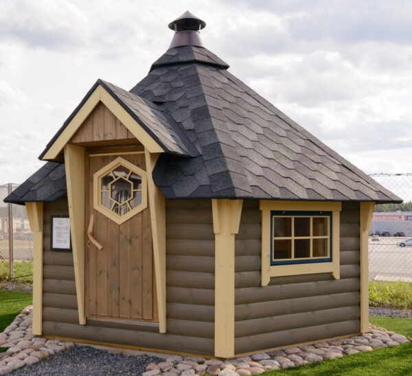 Premium Grillhütte / Grillkota 6,5 m² aus Holz inkl. Transport – Bild 7