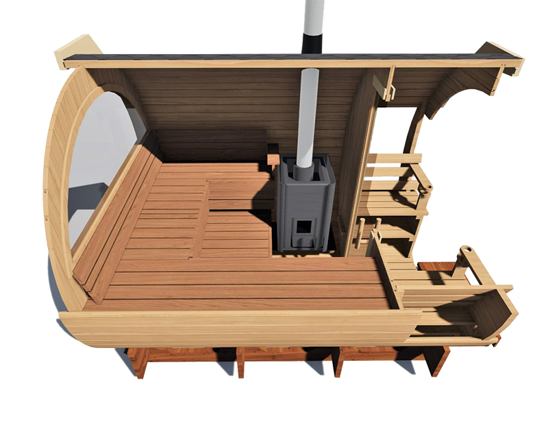 Fasssauna Alex DeLux – Bild 6