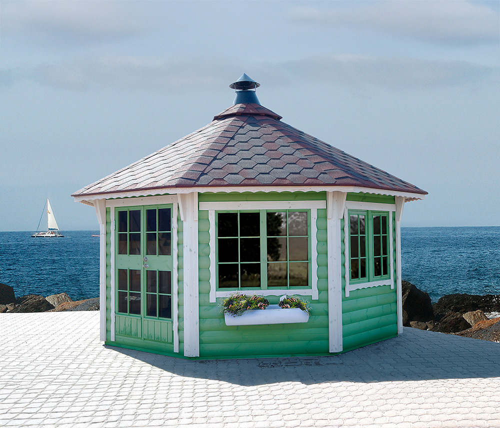 Gartenhaus Victoria 17 m² hexagonal – Bild 3