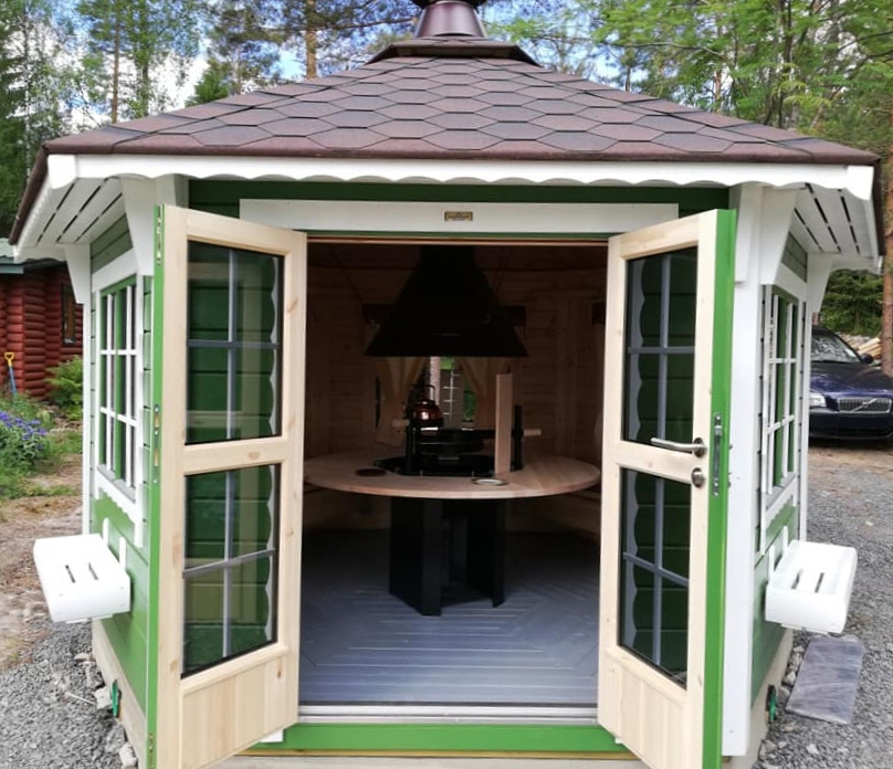 Gartenhaus Victoria 6,5m² hexagonal – Bild 2