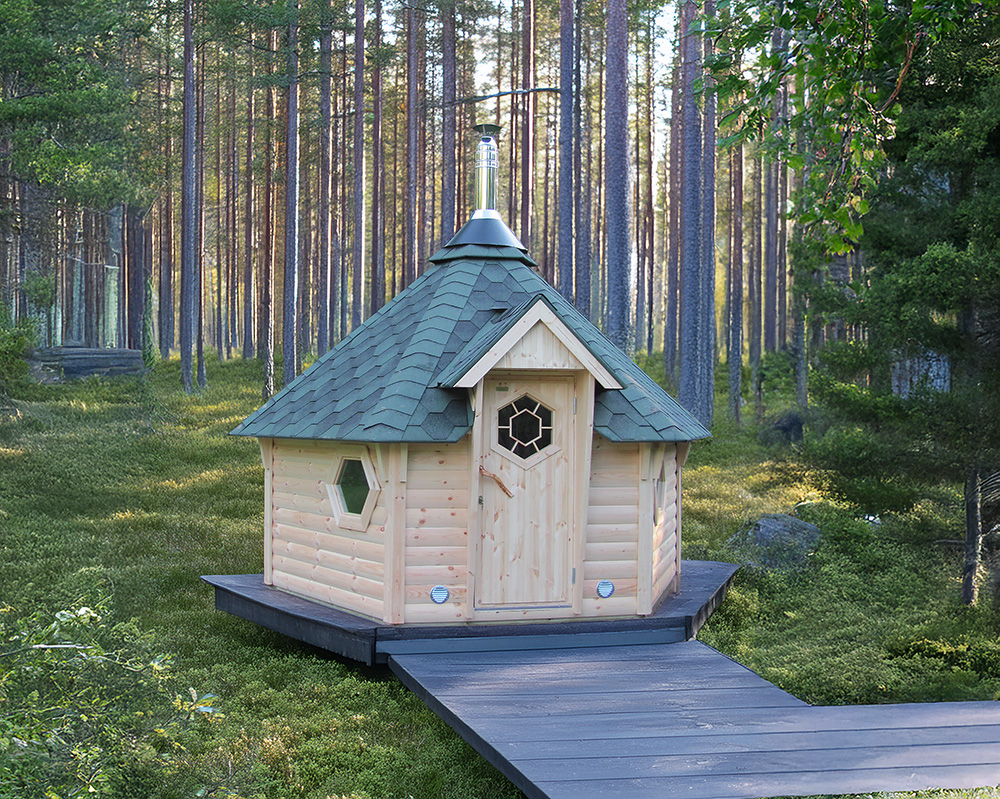 Traditionelle Saunahütte / Kota "Svenja" 9m² – Bild 2