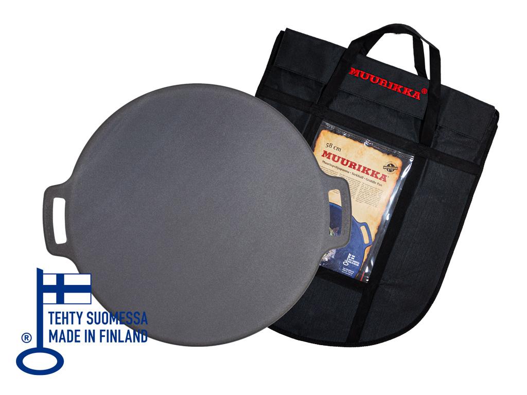 Muurikka 58 cm Grillpfanne mit Anschraubbeinen und Schutztasche – Bild 2