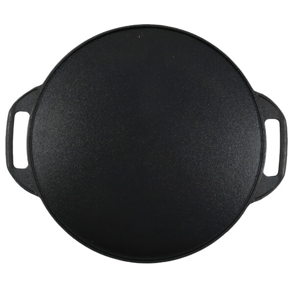 Muurikka Grillpfanne für beidseitigen Gebrauch zum Grillen und Braten aus Gußeisen, Durchmesser 42cm