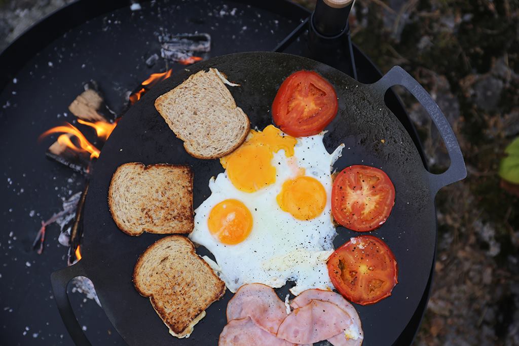 Muurikka-Familien-Pfanne, 48 cm mit Anschraubbeinen und Schutztasche – Bild 6