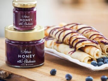 Artisan Honig mit Blaubeeren