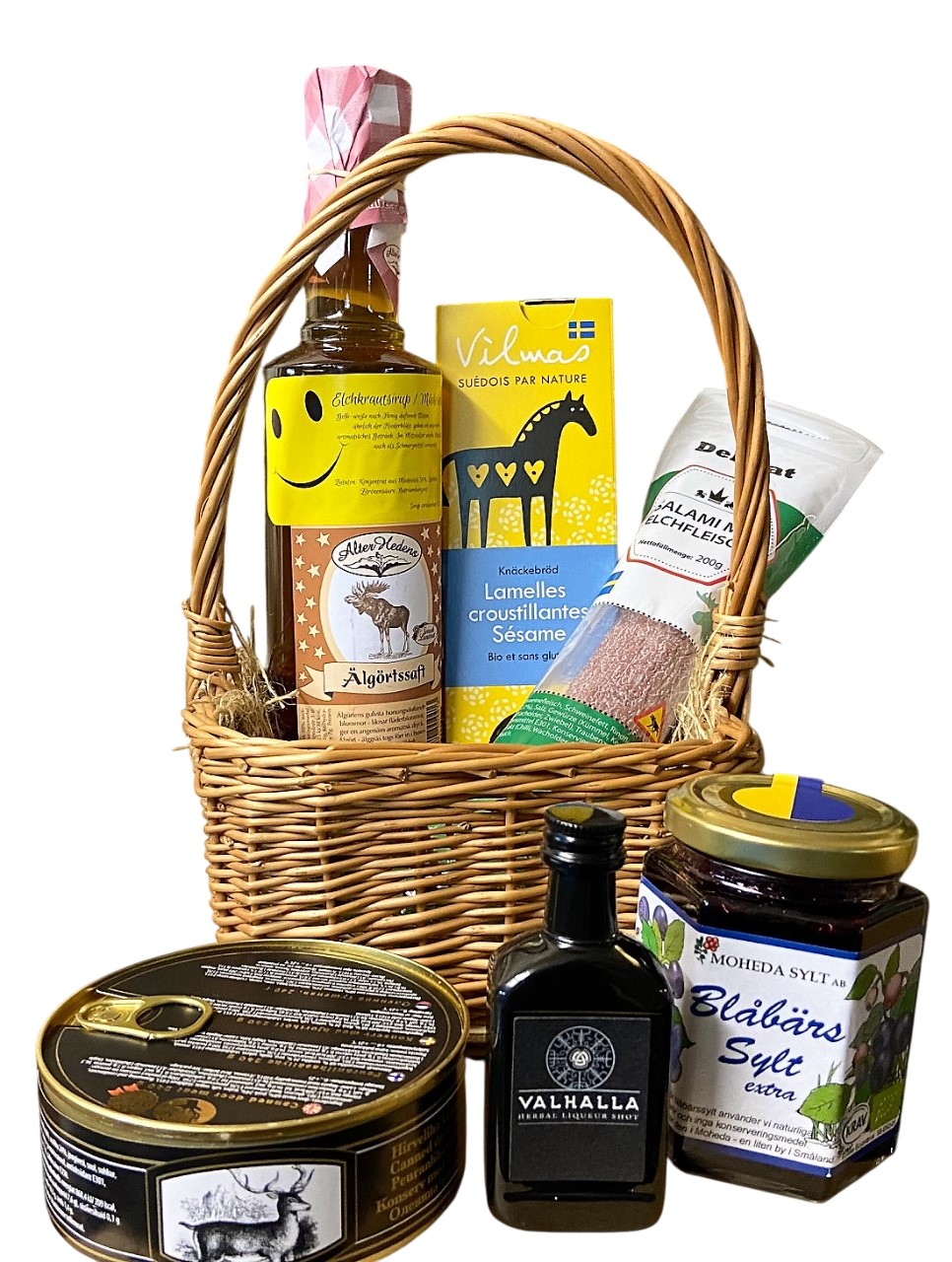 Wikinger Geschenkkorb mit "Elchkrautsirup"