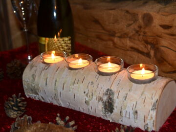 Kerzenhalter aus Birke