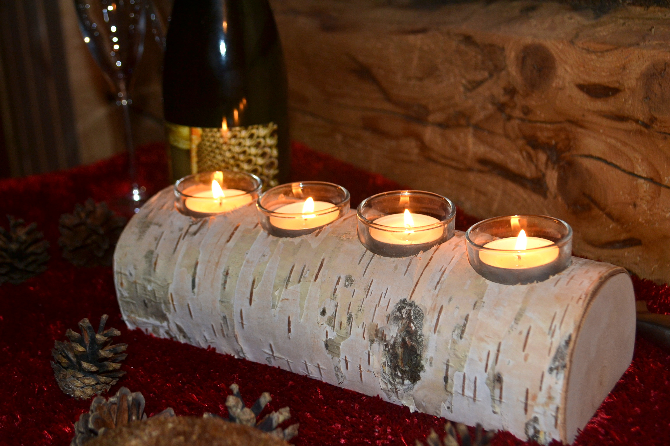 Kerzenhalter aus Birke