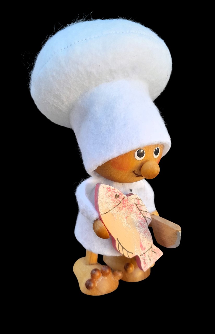 Holzfigur Koch – Bild 3