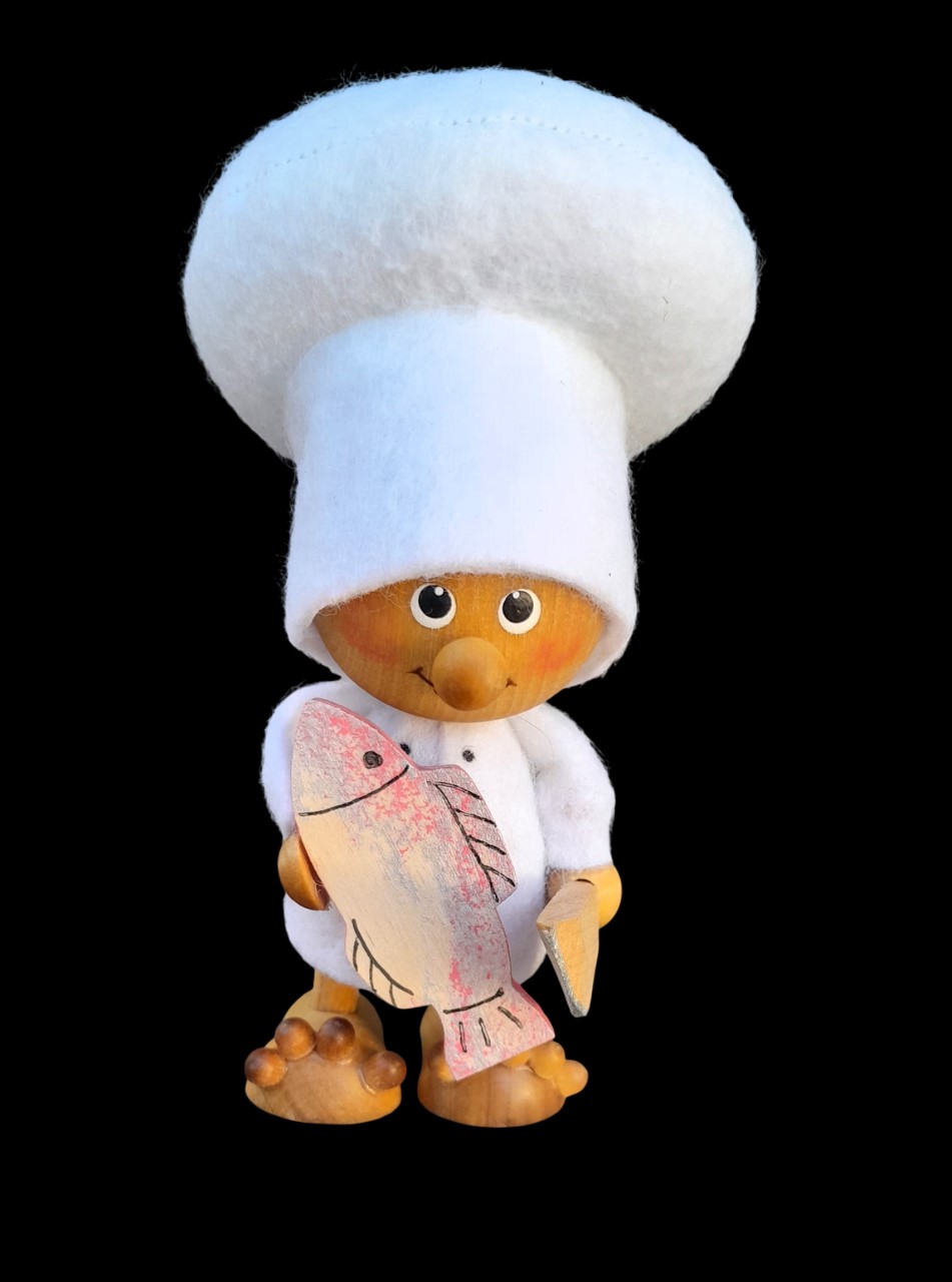 Holzfigur Koch – Bild 2