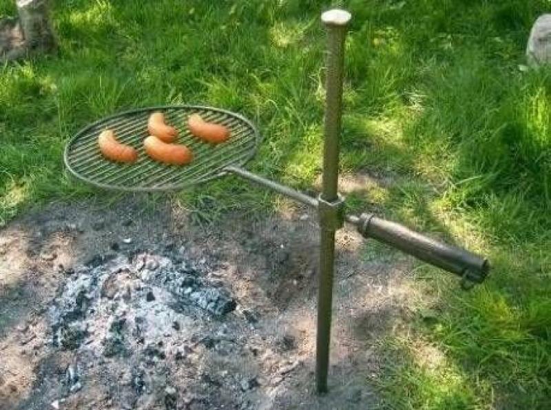 Massive geschmiedete Grillstelle für Lagerfeuerstelle – Bild 2