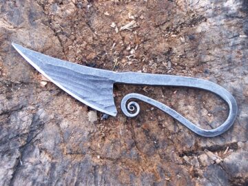 Großes Viking -Allzweckmesser handgeschmiedet