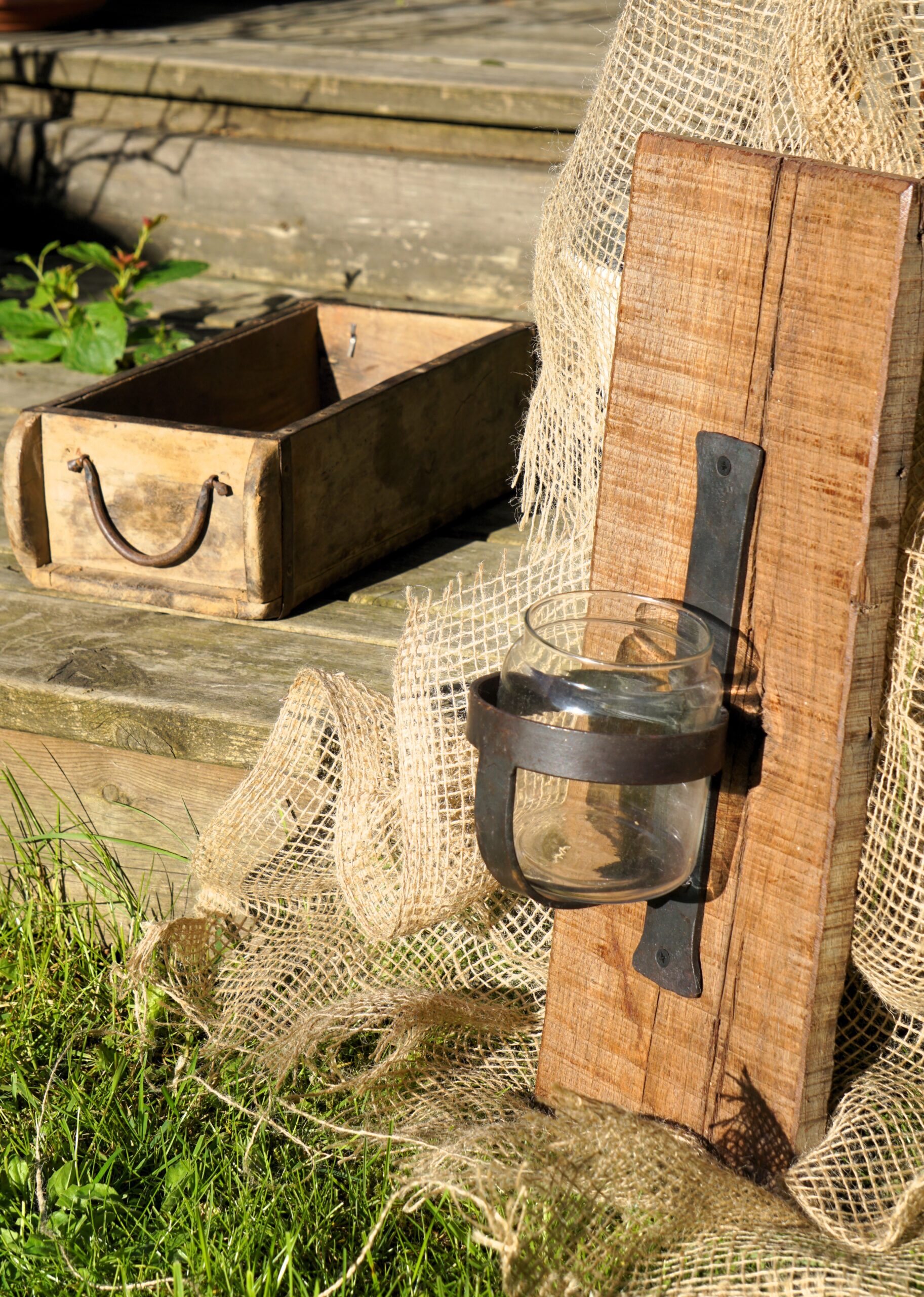 Rustikale Wandleuchte – Bild 3