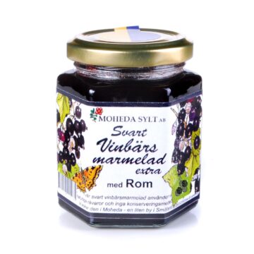 Moheda Schwarze Johannisbeer-Konfitüre mit Rum 200g