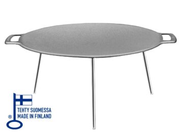 Muurikka 58 cm Grillpfanne mit Anschraubbeinen und Schutztasche