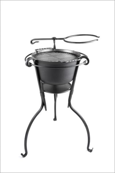 Rustikaler Feuergrill - geschmiedet