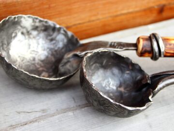 Rustikale Sauna Aufguss-Kelle