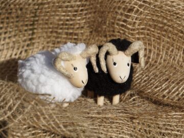 Schafböckchen, handgefertigt