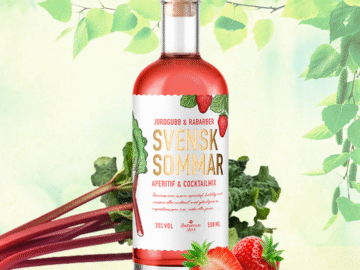 Saturnus Svensk Sommar Jordgubb & Rabarber, 20% vol., 500ml
