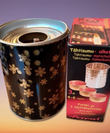 Außenkerze - Topfkerze 3er Packung - mit Spritzschutz