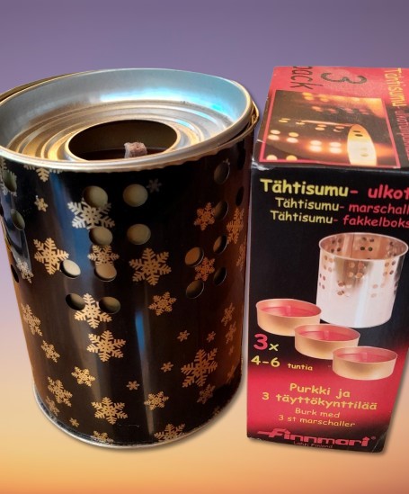 Außenkerze - Topfkerze 3er Packung - mit Spritzschutz