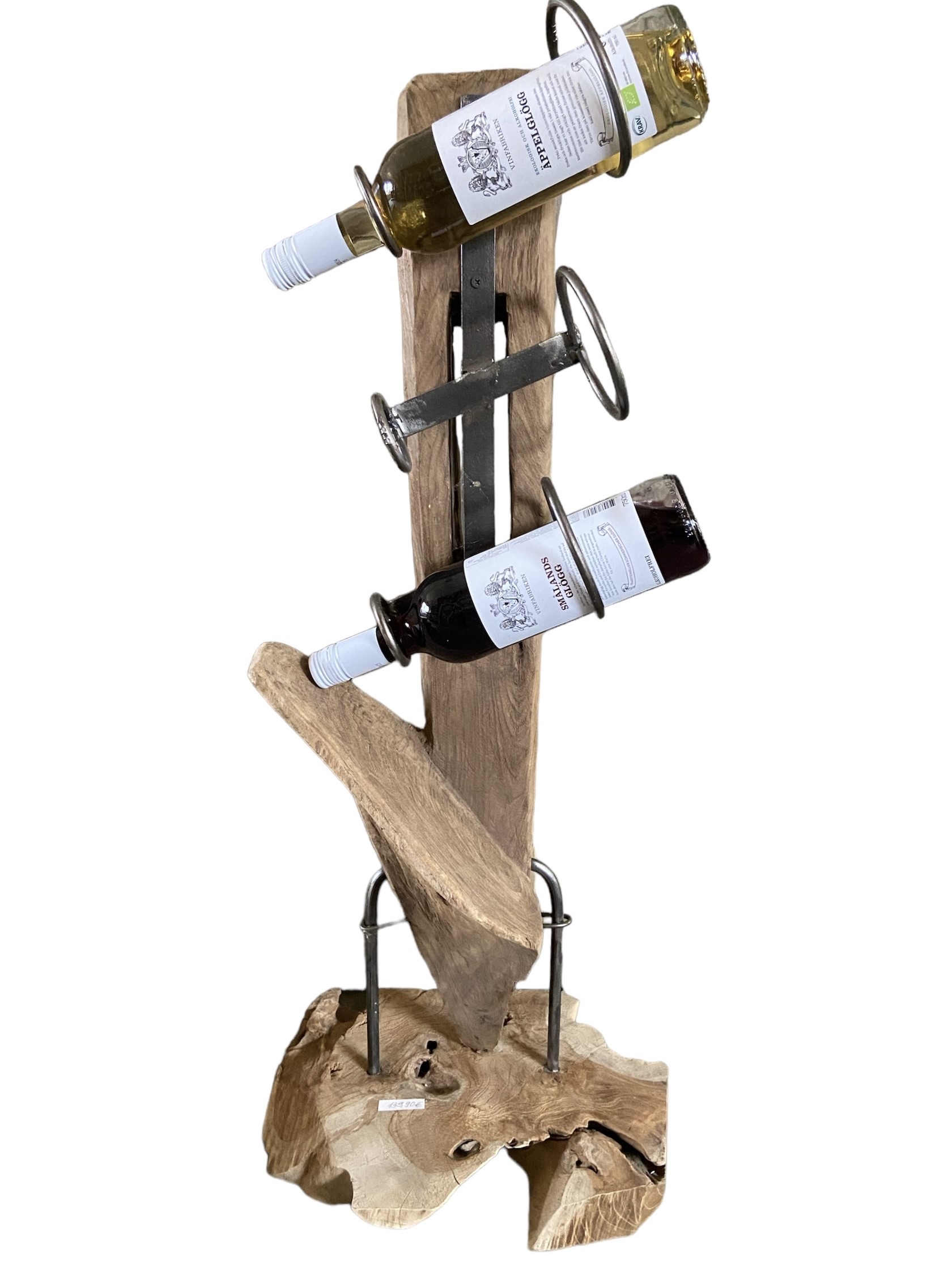 Weinflaschen-Ständer  aus Altholz – Bild 2