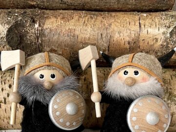 Wikingermann mit Schild & Axt