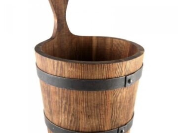 Rustikaler Saunakübel - 7 Liter