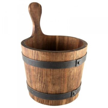 Rustikaler Saunakübel - 7 Liter