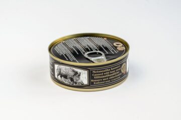 Wildschweinfleisch in der Dose