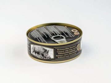 Wildschweinfleisch in der Dose