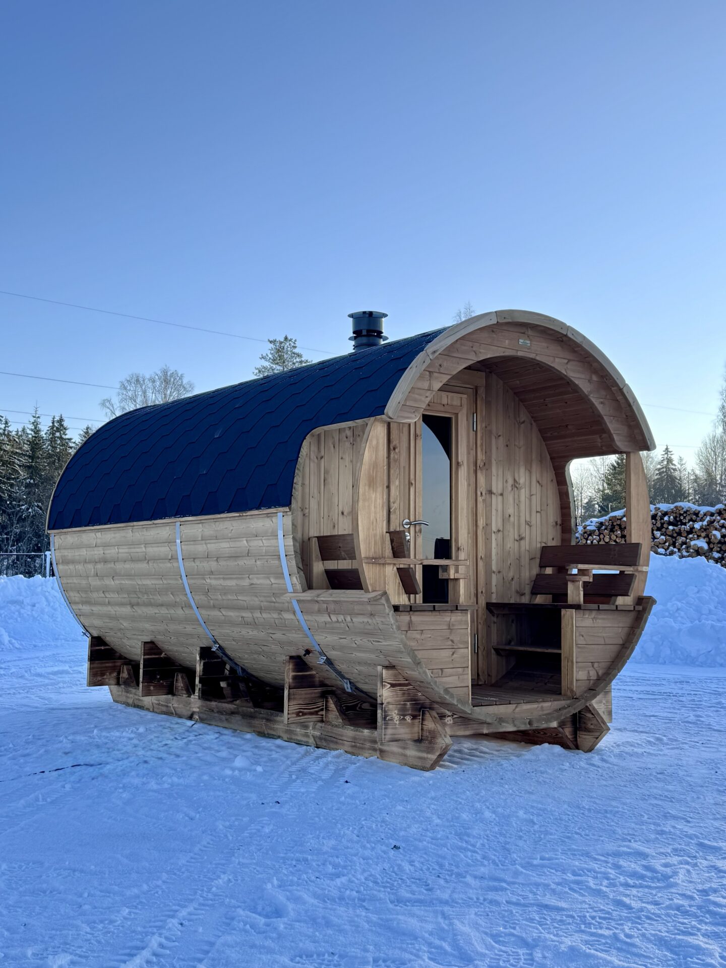 Saunafass Valter Außenansicht