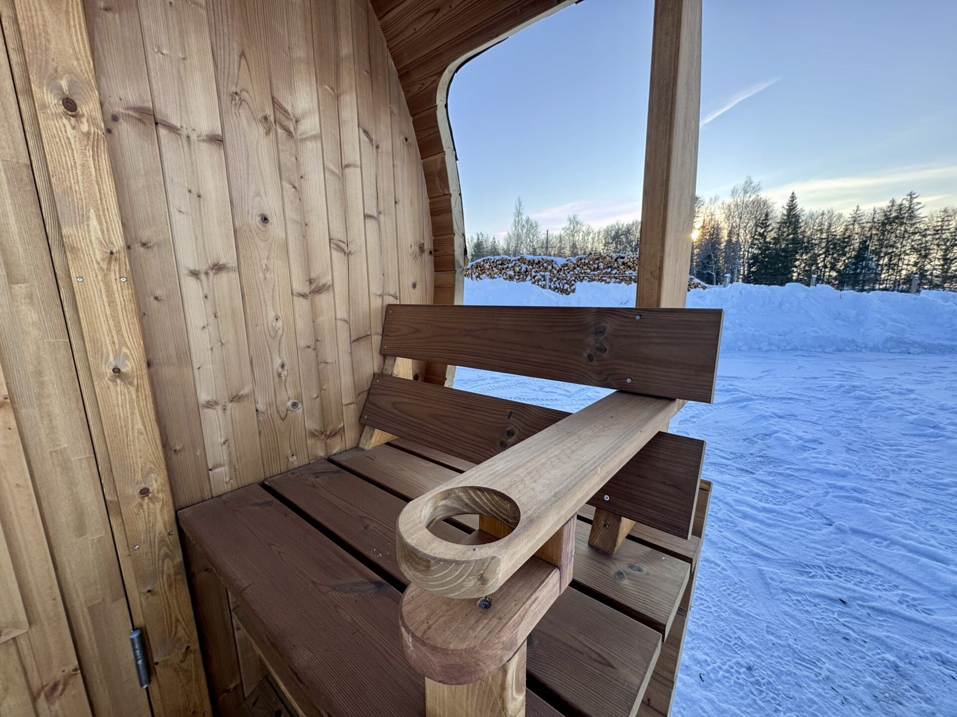 Saunafass Valter Außenterrassse