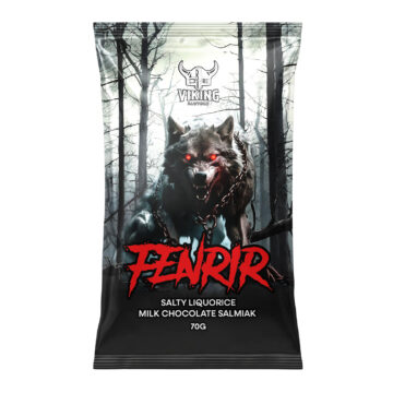 Viking Fenrir 70g Milchschokolade mit salzigem Lakritz